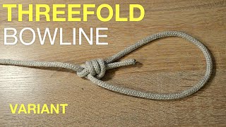 Threefold bowline knot [upl. by Enale776]