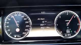 MercedesBenz S 350 CDI 0  100 kmh Acceleration Beschleunigung [upl. by Ellebasi]