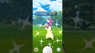 Catching new SHINY HISUIAN TYPHLOSION in Pokemon GO [upl. by Uile]