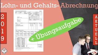 Lohn und Gehaltsabrechnung einfach berechnen  mit Übungsaufgabe [upl. by Annayt]