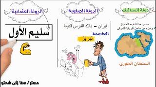 مصر بين المماليك والعثمانيين للصف الثالث الاعدادى تاريخ الجزء الاول [upl. by Hollis166]