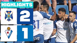 Resumen de CD Tenerife vs SD Eibar 21 [upl. by Annaehs]