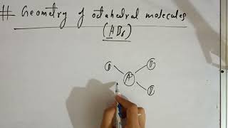 octahedral geometry class 11th [upl. by Suiluj]