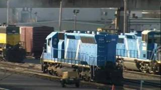 The Sounds of the EMD 645 Diesel Engine Start Up Idling And Notch 8 [upl. by Dahcir]