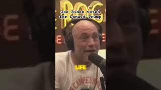 Joe Biden absolutely voted for Donald Trump donaldtrump joebiden joerogan joeroganexperience [upl. by Adiesirb]