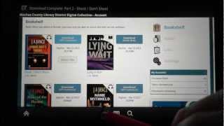 Kindle Fire How to download Audiobooks using Overdrive App [upl. by Gnim]