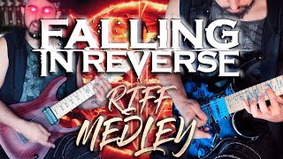 FALLING IN REVERSE 🔥 Epic 35 RIFFS Medley [upl. by Llesirg]