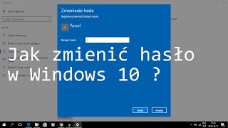 Jak zmienić hasło w Windows 10 [upl. by Ain255]