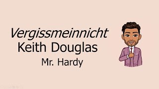 Vergissmeinnicht by Keith Douglas Explained [upl. by Sall]