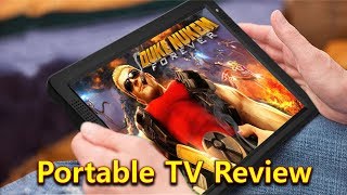 Portable 121quot LED HD TV Unboxing amp Review [upl. by Annovahs306]