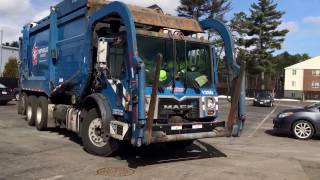 Republic Services 1250  Mack MRU Heil Front Loader [upl. by Goles]