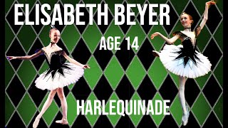 BALLET  Elisabeth Beyer  Age 14  Harlequinade Variation Youth America Grand Prix 2016 [upl. by Ellehcyar680]