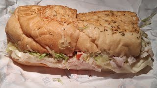 Jersey Mikes 7 Turkey amp Provolone sub Viral TikTok Way Review [upl. by Llehcam]