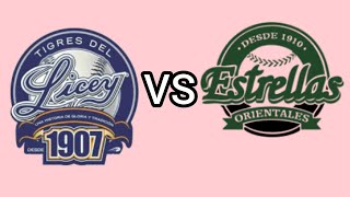 Tigres del Licey vs Estrellas Orientales partido en vivo Liga Dominicana de Béisbol Profesional [upl. by Mira]