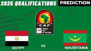 Mauritania vs Egypt CAF Africa Nations Cup 2025 Qualifiers Match Preview Prediction [upl. by Karr991]