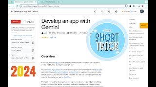 Develop an app with Gemini  qwiklabs  coursera  With Explanation🗣️ [upl. by Velvet]