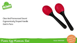 Plastic Egg Maracas Red  NINO569R [upl. by Verlie504]