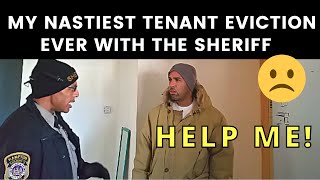 My nastiest eviction caught on tape EVER with the sheriffSquatters [upl. by Animahs]