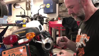 Uncorked Moto Guzzi Stornello exhaust modification [upl. by Alit]