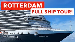 Holland America Line Rotterdam  Full Ship Tour [upl. by Swetiana564]