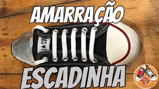 Amarrar cadarço estilo ESCADINHA  tutorial oficial My Shoes [upl. by Anotyad]