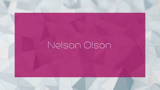 Nelson Olson  appearance [upl. by Mcdermott803]