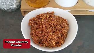 Peanut Chutney Powder Recipe l Shenga Chutney Pudi Recipe [upl. by Onibla]