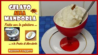 GELATO ALLA MANDORLA CON GELATIERA buonissimo Almond Ice Cream with Ice Cream Maker [upl. by Oirazan]