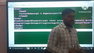 Subscript and Superscript in HTML [upl. by Htomit]