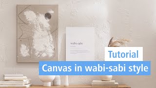 Canvas in wabisabi style ▪ DIY Tutorial  STAEDTLER [upl. by Siuraj]