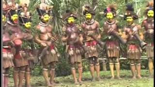 The Huli Wigmen of Papua New Guinea Dance and Sing [upl. by Assillam]