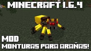 Minecraft 164 MOD MONTURAS PARA ARAÑAS [upl. by Uah]