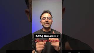 2024 Bursluluk Sınav Tarihi Belli Oldulgslisehocam [upl. by Leigh]