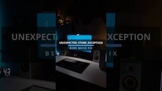 BSOD quick fix UNEXPECTEDSTOREEXCEPTION shorts [upl. by Nowell]