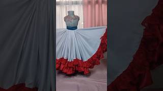 Cómo hacer falda doble circular para bailables o fiestas patrias 15deseptiembre méxico tutorial [upl. by Oria162]