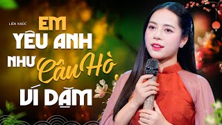 Album EM YÊU ANH NHƯ CÂU HÒ VÍ DẶM  Giọng Hát Hà Thơ Ngọt Lịm Tim  Nhạc Dân Ca Xứ Nghệ Hay Nhất [upl. by Villiers162]