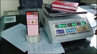 WEIGHING SCALE WITH PRINTER WEIGHING MACHINE WITH BILLING POS SYSTEM Billing WEIGHING SCALE [upl. by Innep]