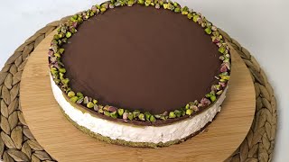 VİRAL DUBAİ ÇİKOLATASINI BİR DE BÖYLE DENEYİN PİŞMEYEN CHEESECAKE 😋 [upl. by Nivloc369]