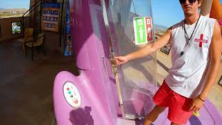 Looping Rocket WaterSlide at Nessebar AquaPark Bulgaria [upl. by Jefferey]