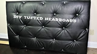 DIY Tufted Headboard No sewing method [upl. by Sara]