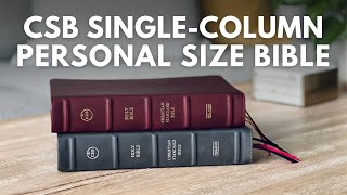 Calfskin CSB SingleColumn Personal Size Bible – Full Review [upl. by Ydnir]