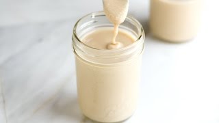 Easy Homemade Tahini Recipe  How to Make Tahini [upl. by Clapp832]