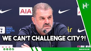 Can we challenge Man City NO  Ange Postecoglou looking up the table not down at Man United [upl. by Zachar]