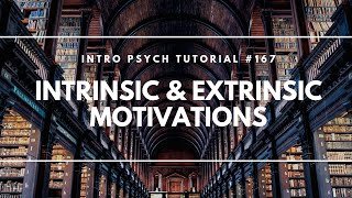 Intrinsic amp Extrinsic Motivations Intro Psych Tutorial 167 [upl. by Noreg626]