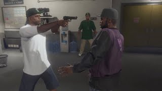 GTA 5  Franklin Lamar amp Stretch Ballas Shootout  Six Star Escape [upl. by Ernst862]