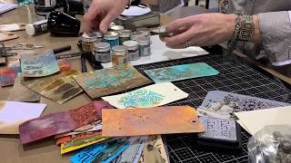 Creativation 2020  Distress Embossing Powders with Tim Holtz [upl. by Ihp]