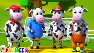 Five Little Cows  Kindergarten Songs amp Baby Cartoon Videos  Nursery Rhymes for Kids by Farmees [upl. by Raimondo]