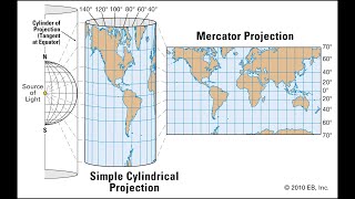 Basic Explanation of the Distortion of the Mercator Map [upl. by Aniahs]