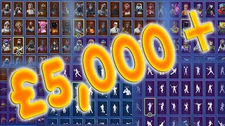 TRUMAnn £5000 Epic GamesFortnite FULL Locker Tour including ALL Season 19 Dance Emotes [upl. by Delly]