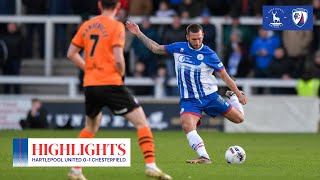 📺 Pools lose to league leaders  Hartlepool United 01 Chesterfield [upl. by Rinee]